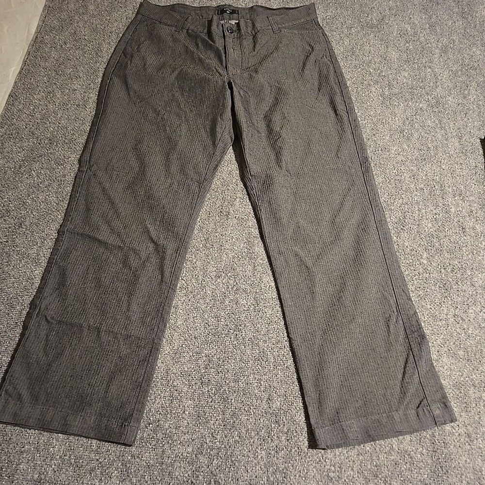 Riders By Lee Pants Womens 18 Gray Straight Wide Leg Career Casual Pockets Zip